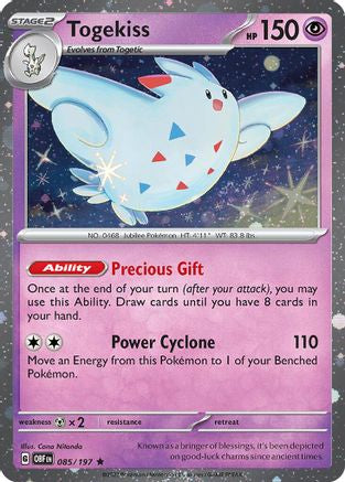 Togekiss - 085/197 (Cosmos Holo) () Holofoil [Misc: Blister Exclusives] Pokemon Single Pokémon