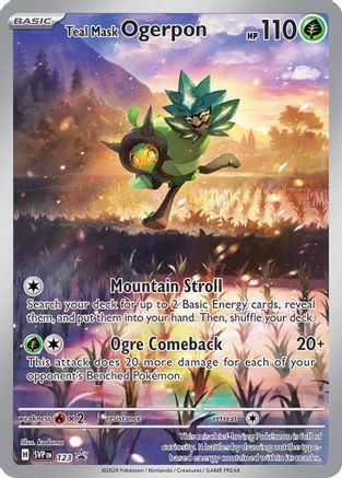 Teal Mask Ogerpon - 123 (123) Holofoil [Promos: SV Promo Cards] Pokemon Single Pokémon