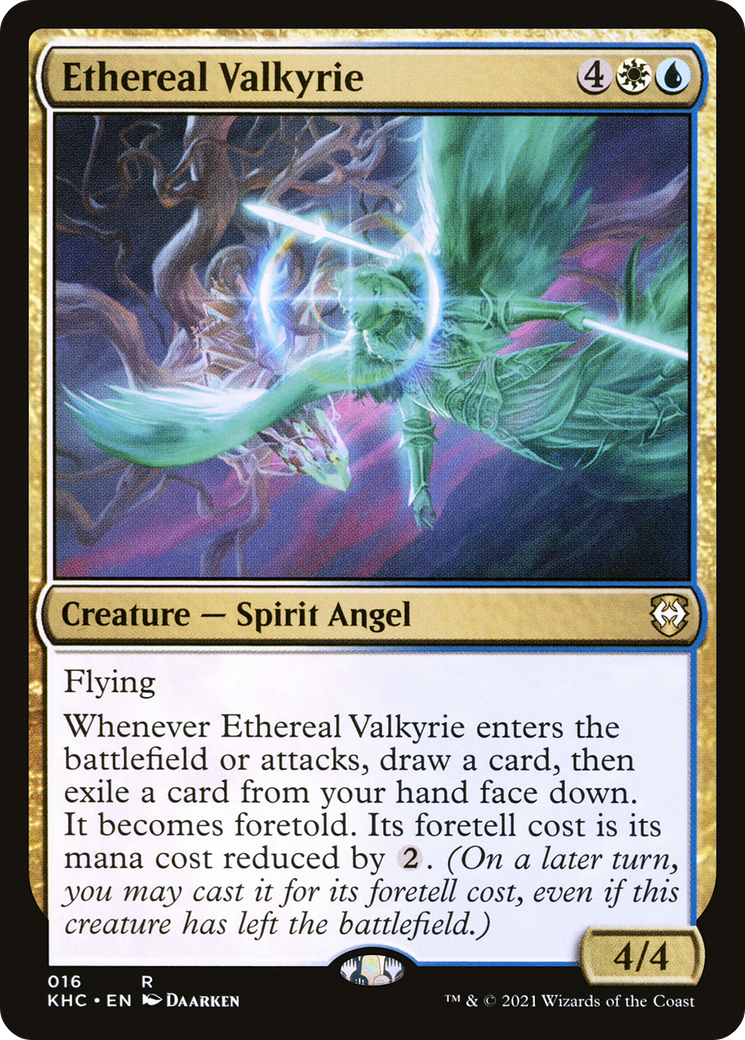 Ethereal Valkyrie (KHC-016) [Kaldheim Commander] MTG Single Wizards of the Coast