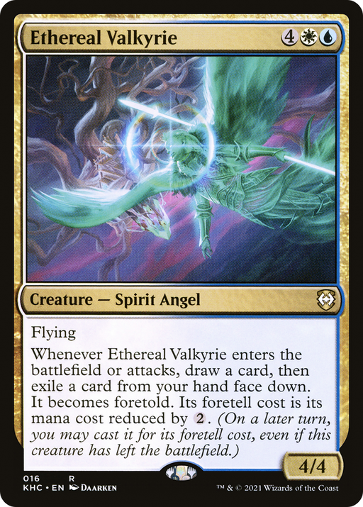 Ethereal Valkyrie (KHC-016) [Kaldheim Commander] MTG Single Wizards of the Coast