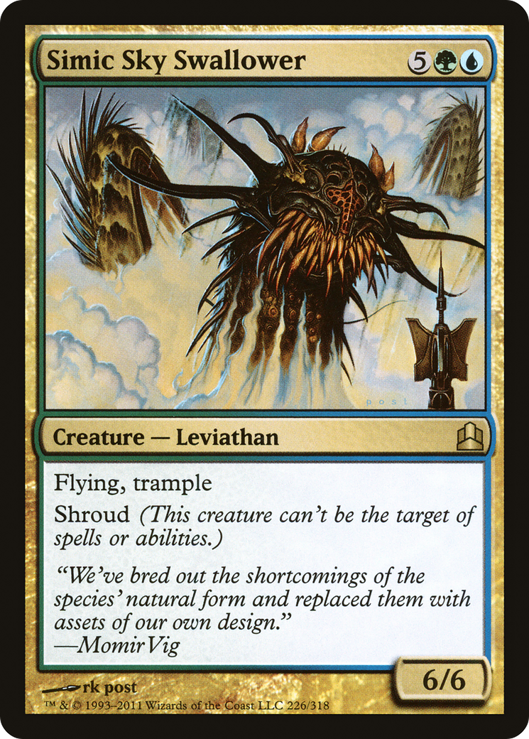 Simic Sky Swallower (CMD-226) [Commander 2011] MTG Single Wizards of the Coast