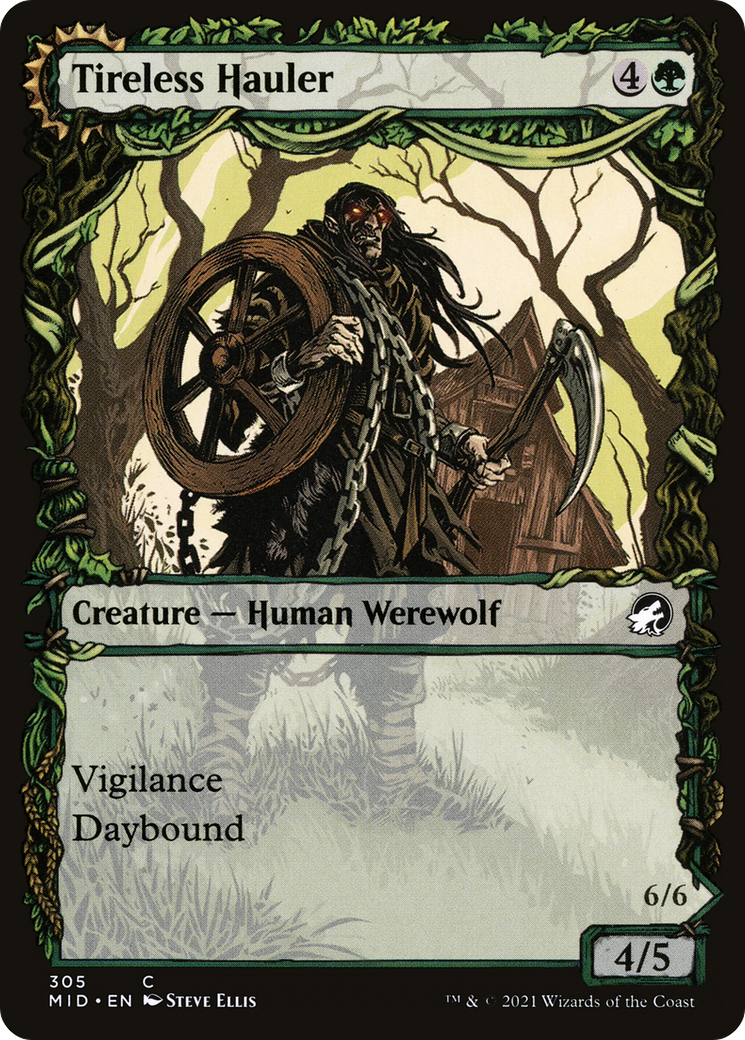 Tireless Hauler (MID-305) [Innistrad: Midnight Hunt] (Showcase) Foil MTG Single Wizards of the Coast