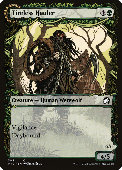 Tireless Hauler (MID-305) [Innistrad: Midnight Hunt] (Showcase) MTG Single Wizards of the Coast