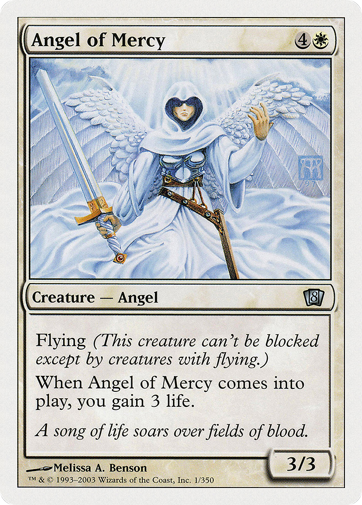 Angel of Mercy (8ED-001) [8th Edition] MTG Single Wizards of the Coast