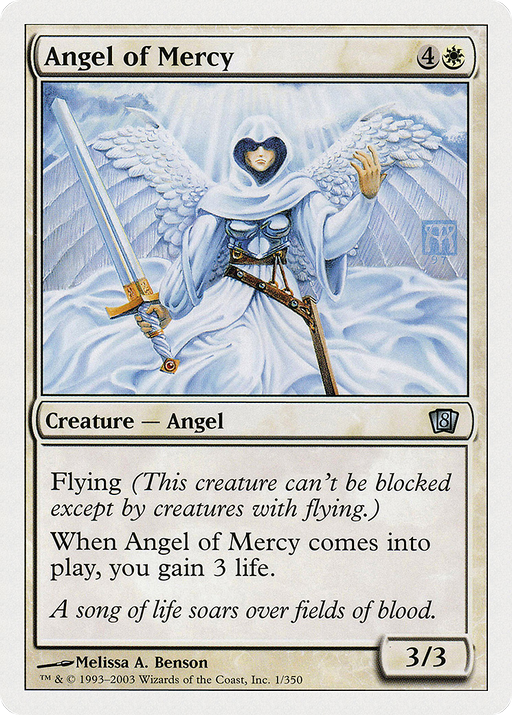 Angel of Mercy (8ED-001) [8th Edition] Foil MTG Single Wizards of the Coast
