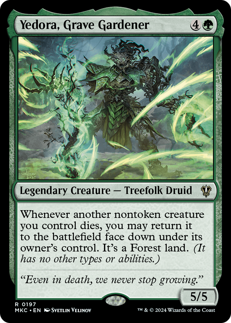 Yedora, Grave Gardener (MKC-197) [Murders at Karlov Manor Commander] MTG Single Wizards of the Coast