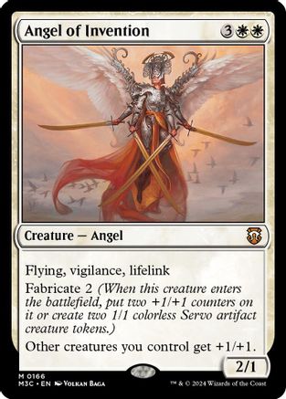 Angel of Invention (Ripple Foil) (M3C-166) [Modern Horizons 3 Commander] Foil MTG Single Wizards of the Coast