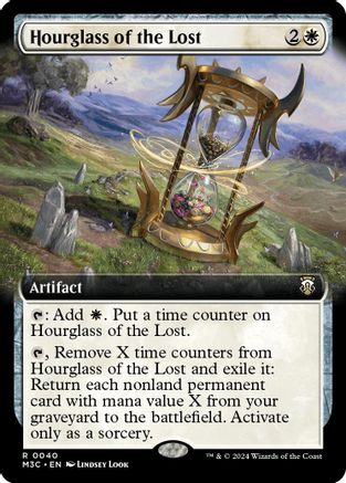 Hourglass of the Lost (Ripple Foil) (M3C-040) [Modern Horizons 3 Commander] Foil MTG Single Wizards of the Coast