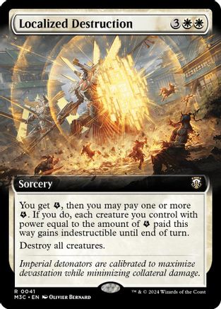 Localized Destruction (Ripple Foil) (M3C-041) [Modern Horizons 3 Commander] Foil MTG Single Wizards of the Coast