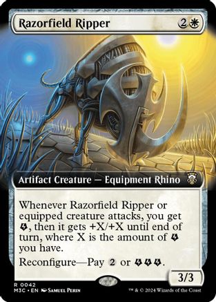 Razorfield Ripper (Ripple Foil) (M3C-042) [Commander: Modern Horizons 3] Foil MTG Single Wizards of the Coast