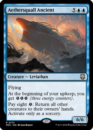 Aethersquall Ancient (Ripple Foil) (M3C-174) [Modern Horizons 3 Commander] Foil MTG Single Wizards of the Coast