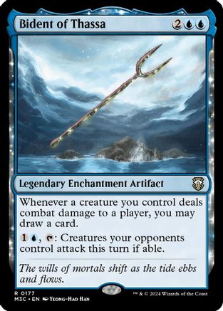 Bident of Thassa (Ripple Foil) (M3C-177) [Modern Horizons 3 Commander] Foil MTG Single Wizards of the Coast
