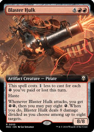 Blaster Hulk (Ripple Foil) (M3C-055) [Modern Horizons 3 Commander] Foil MTG Single Wizards of the Coast