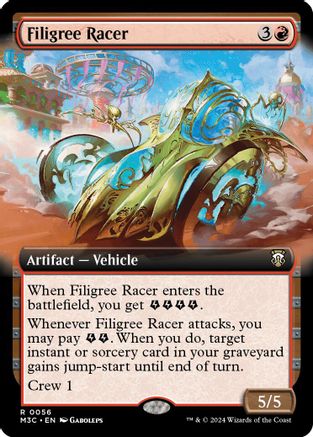 Filigree Racer (Ripple Foil) (M3C-056) [Modern Horizons 3 Commander] Foil MTG Single Wizards of the Coast