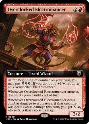 Overclocked Electromancer (Ripple Foil) (M3C-058) [Modern Horizons 3 Commander] Foil MTG Single Wizards of the Coast