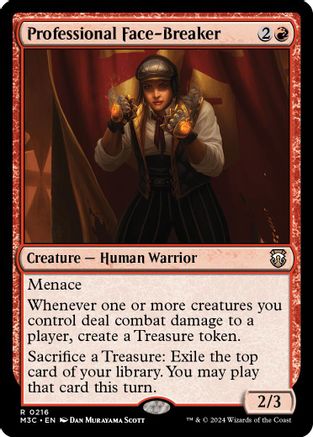 Professional Face-Breaker (Ripple Foil) (M3C-216) [Modern Horizons 3 Commander] Foil MTG Single Wizards of the Coast