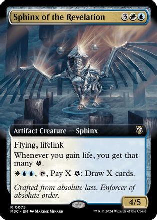 Sphinx of the Revelation (Ripple Foil) (M3C-075) [Modern Horizons 3 Commander] Foil MTG Single Wizards of the Coast