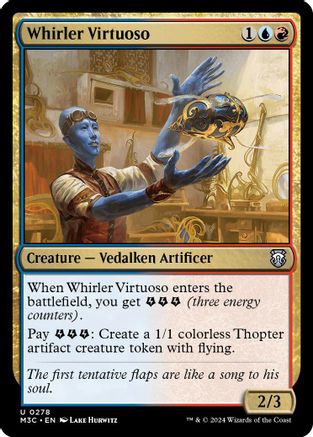 Whirler Virtuoso (Ripple Foil) (M3C-278) [Modern Horizons 3 Commander] Foil MTG Single Wizards of the Coast