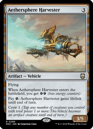 Aethersphere Harvester (Ripple Foil) (M3C-280) [Modern Horizons 3 Commander] Foil MTG Single Wizards of the Coast