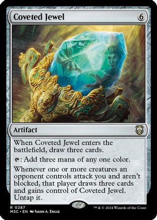 Coveted Jewel (Ripple Foil) (M3C-287) [Commander: Modern Horizons 3] Foil MTG Single Wizards of the Coast