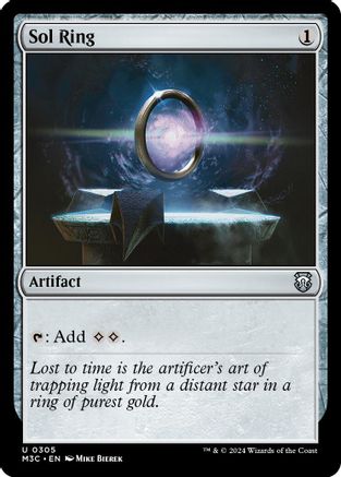 Sol Ring (Ripple Foil) (M3C-305) [Modern Horizons 3 Commander] Foil MTG Single Wizards of the Coast