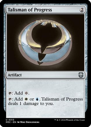 Talisman of Progress (Ripple Foil) (M3C-313) [Modern Horizons 3 Commander] Foil MTG Single Wizards of the Coast