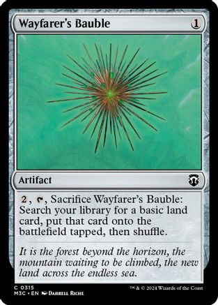 Wayfarer's Bauble (Ripple Foil) (M3C-315) [Modern Horizons 3 Commander] Foil MTG Single Wizards of the Coast