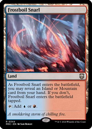 Frostboil Snarl (Ripple Foil) (M3C-344) [Modern Horizons 3 Commander] Foil MTG Single Wizards of the Coast