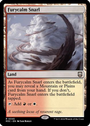 Furycalm Snarl (Ripple Foil) (M3C-345) [Modern Horizons 3 Commander] Foil MTG Single Wizards of the Coast