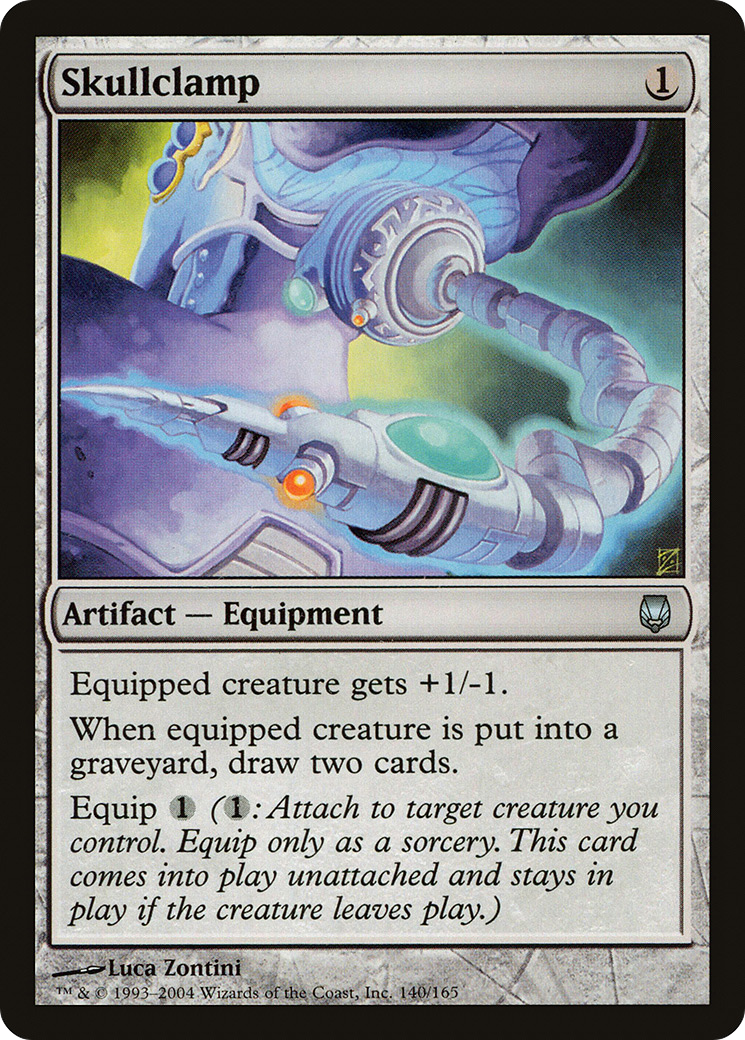 Skullclamp (DST-140) [Darksteel] Foil MTG Single Wizards of the Coast