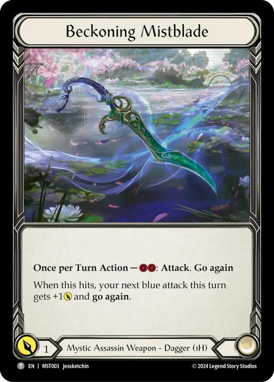 Beckoning Mistblade // Spectral Shield [MST003//MST158] (Part the Mistveil) Flesh And Blood Single Flesh And Blood   
