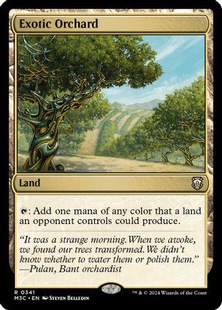 Exotic Orchard (Ripple Foil) (M3C-341) [Modern Horizons 3 Commander] Foil MTG Single Wizards of the Coast
