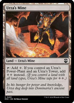 Urza's Mine (Ripple Foil) (M3C-401) [Modern Horizons 3 Commander] Foil MTG Single Wizards of the Coast