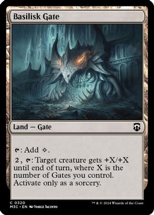 Basilisk Gate (Ripple Foil) (M3C-320) [Modern Horizons 3 Commander] Foil MTG Single Wizards of the Coast
