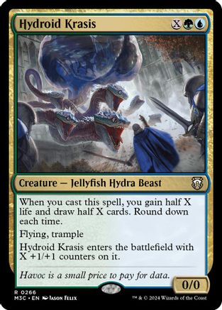 Hydroid Krasis (Ripple Foil) (M3C-266) [Modern Horizons 3 Commander] Foil MTG Single Wizards of the Coast