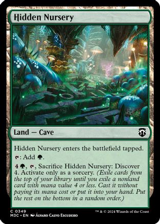 Hidden Nursery (Ripple Foil) (M3C-349) [Modern Horizons 3 Commander] Foil MTG Single Wizards of the Coast