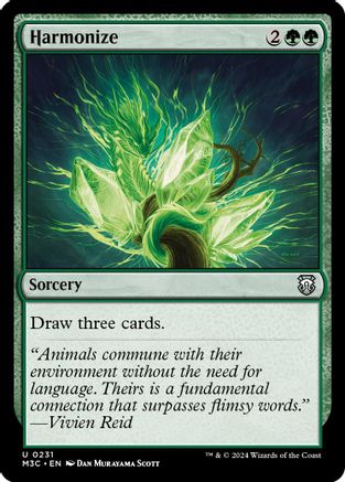 Harmonize (Ripple Foil) (M3C-231) [Modern Horizons 3 Commander] Foil MTG Single Wizards of the Coast