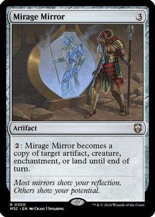 Mirage Mirror (Ripple Foil) (M3C-300) [Modern Horizons 3 Commander] Foil MTG Single Wizards of the Coast