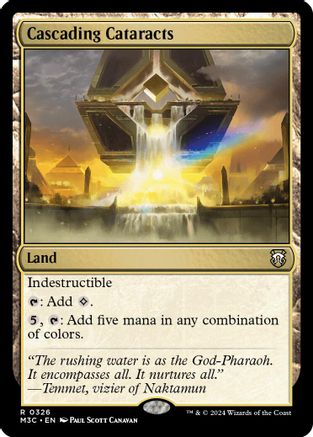 Cascading Cataracts (Ripple Foil) (M3C-326) [Modern Horizons 3 Commander] Foil MTG Single Wizards of the Coast
