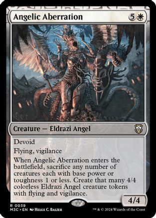 Angelic Aberration (Ripple Foil) (M3C-039) [Modern Horizons 3 Commander] Foil MTG Single Wizards of the Coast