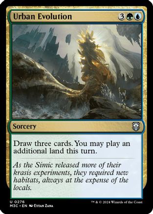 Urban Evolution (Ripple Foil) (M3C-276) [Modern Horizons 3 Commander] Foil MTG Single Wizards of the Coast