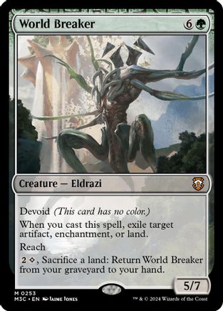 World Breaker (Ripple Foil) (M3C-253) [Modern Horizons 3 Commander] Foil MTG Single Wizards of the Coast