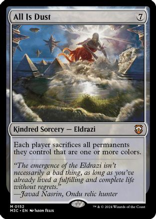 All Is Dust (Ripple Foil) (M3C-152) [Modern Horizons 3 Commander] Foil MTG Single Wizards of the Coast