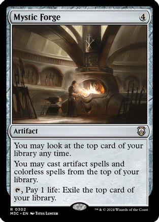 Mystic Forge (Ripple Foil) (M3C-302) [Modern Horizons 3 Commander] Foil MTG Single Wizards of the Coast