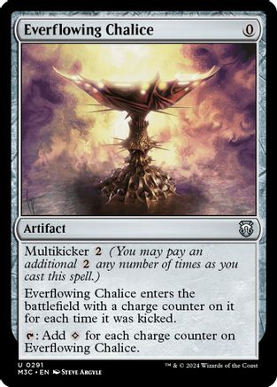 Everflowing Chalice (Ripple Foil) (M3C-291) [Modern Horizons 3 Commander] Foil MTG Single Wizards of the Coast