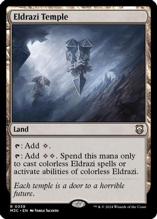 Eldrazi Temple (Ripple Foil) (M3C-339) [Modern Horizons 3 Commander] Foil MTG Single Wizards of the Coast