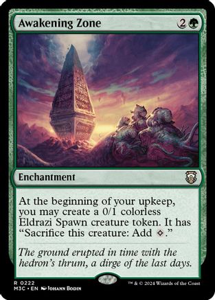 Awakening Zone (Ripple Foil) (M3C-222) [Modern Horizons 3 Commander] Foil MTG Single Wizards of the Coast