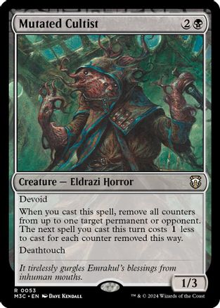 Mutated Cultist (Ripple Foil) (M3C-053) [Modern Horizons 3 Commander] Foil MTG Single Wizards of the Coast