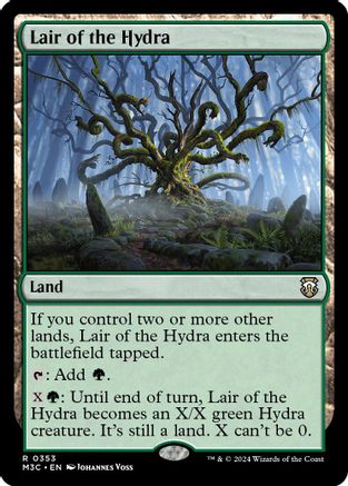 Lair of the Hydra (Ripple Foil) (M3C-353) [Modern Horizons 3 Commander] Foil MTG Single Wizards of the Coast
