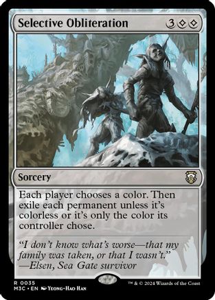 Selective Obliteration (Ripple Foil) (M3C-035) [Modern Horizons 3 Commander] Foil MTG Single Wizards of the Coast